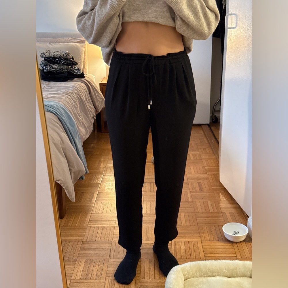 Zara Black Drawstring Joggers